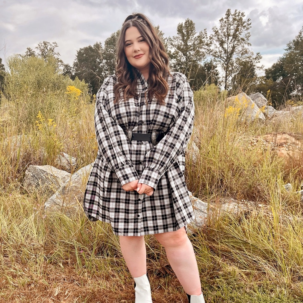 ✨ Oversized Plaid Dress ✨